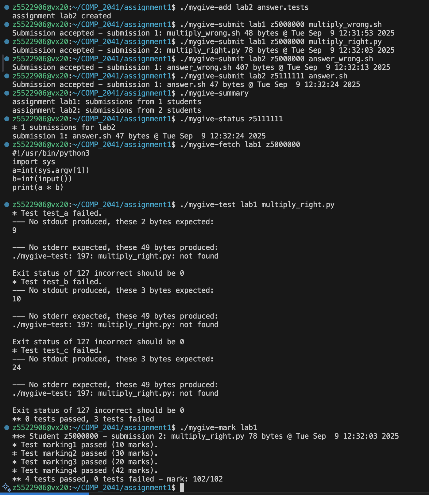 Handin CLI Terminal
